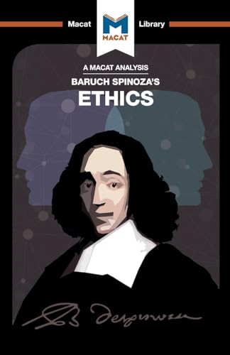 Book cover featuring a portrait of Baruch Spinoza with a cosmic background.