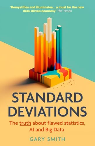 Book cover with colorful, melting bar graph and large title: "Standard Deviations.