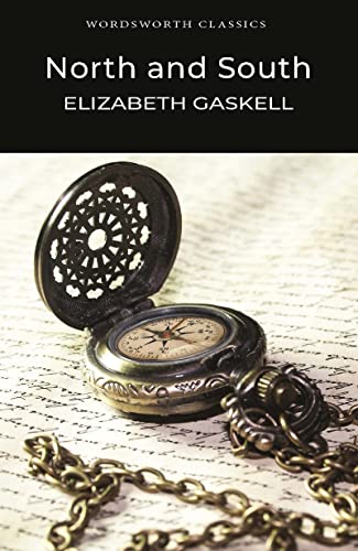 Book cover for North and South featuring an open pocket watch on handwritten paper.