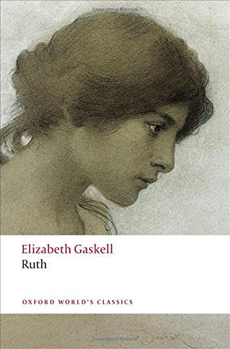 Book cover of Elizabeth Gaskell’s “Ruth” with a sketched portrait.