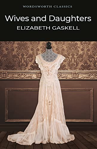 Book cover featuring a vintage lace dress on a mannequin against patterned wallpaper.