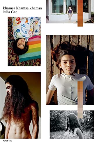 Book cover with collage of portraits featuring young people and colorful textiles.