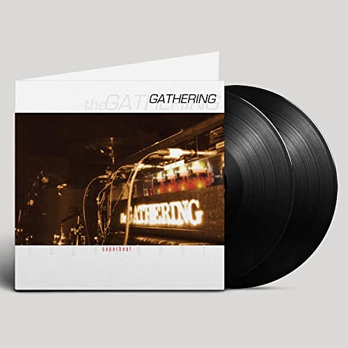 Vinyl record of "Superheat" by The Gathering, with a band photo cover.