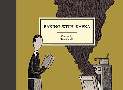 Book cover showing a man in an apron watching smoke billow from an oven.