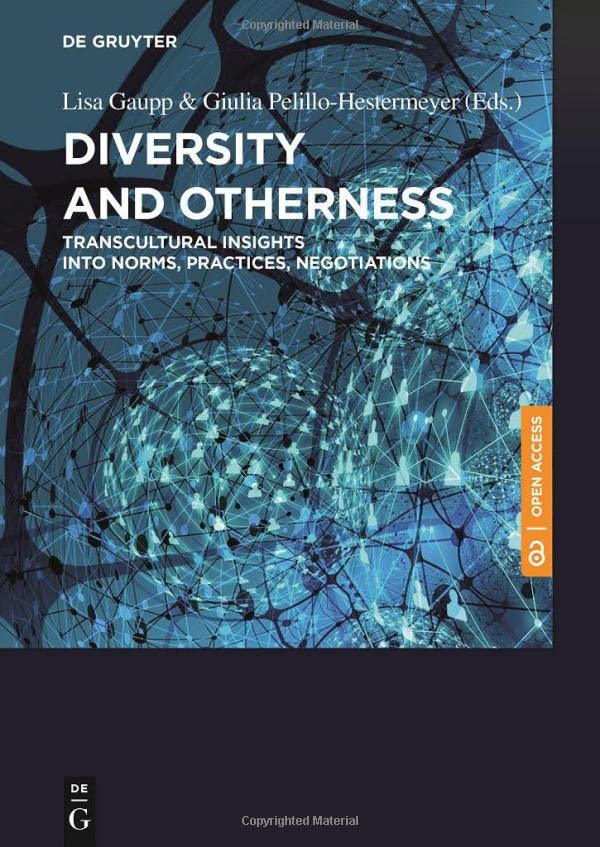 Book cover with blue abstract network design and white title text.