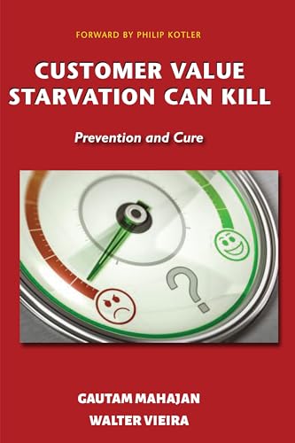 Book cover: "Customer Value Starvation Can Kill" with gauge illustration.