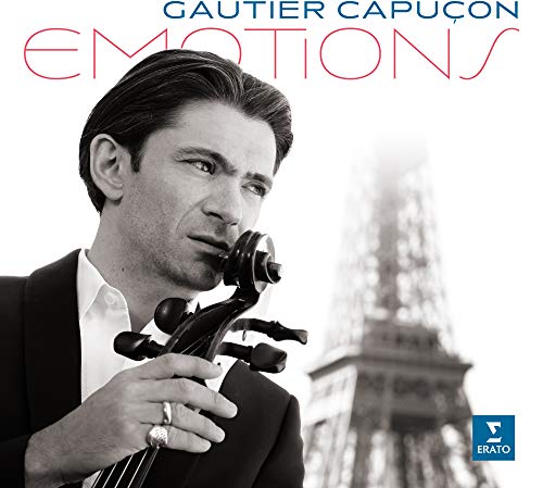 Gautier Capuçon holding a cello, with the Eiffel Tower in the background.