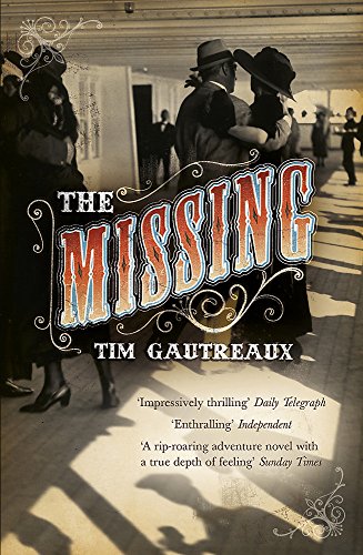Book cover for “The Missing” featuring people in vintage attire.
