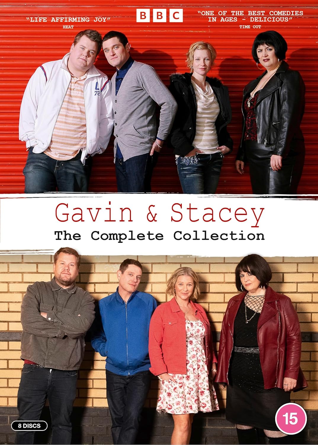 DVD cover for "Gavin & Stacey" featuring the show's cast in two rows.