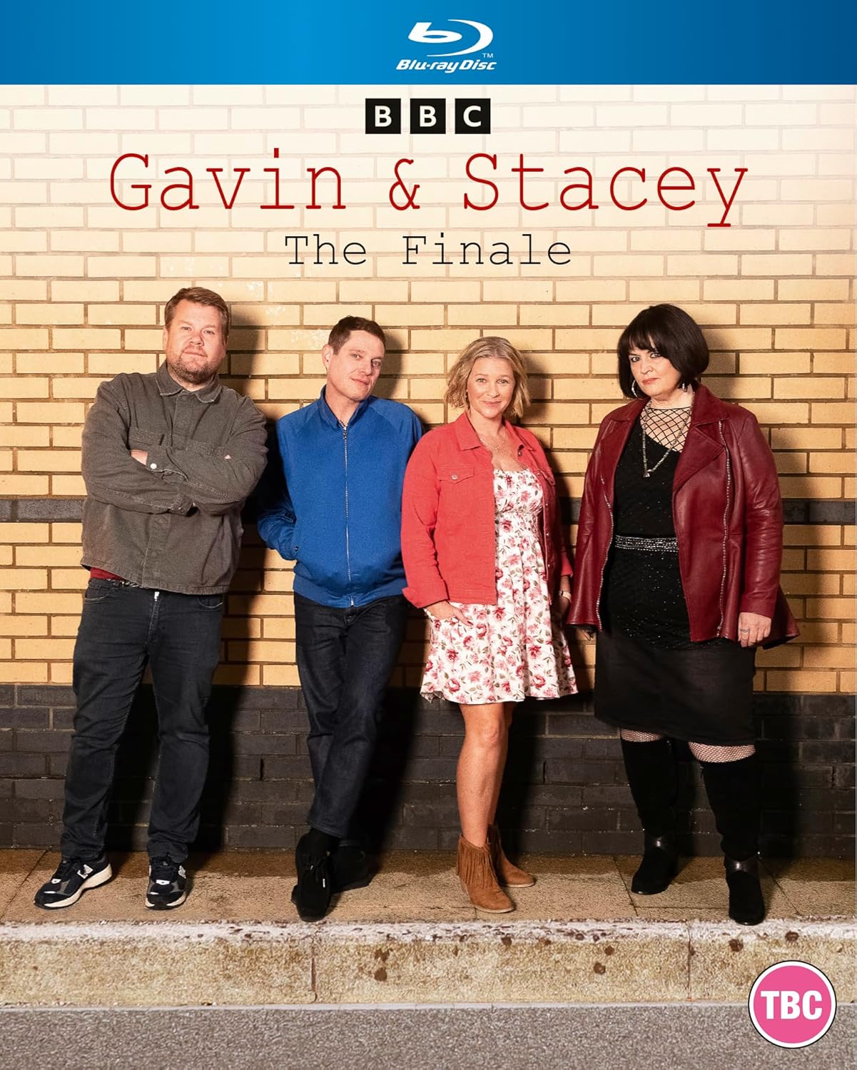 “Gavin & Stacey” Blu-ray cover featuring the four main cast members.