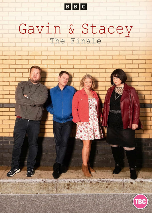 DVD cover for “Gavin & Stacey: The Finale” featuring four cast members.