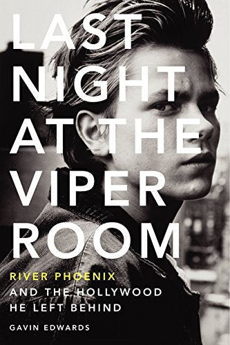 Book cover featuring a black and white portrait of River Phoenix.