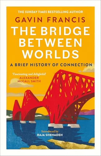 Book cover featuring a red bridge over blue water against a yellow sky.