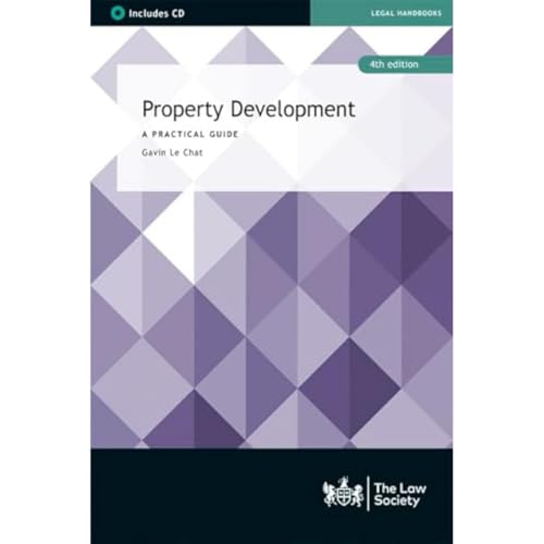 Book cover: "Property Development, 4th Edition" with geometric purple design.