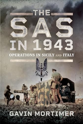 Book cover: “The SAS in 1943” with soldiers and military vehicle.