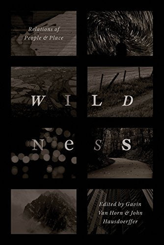 Book cover with landscape images and the title "Wildness.