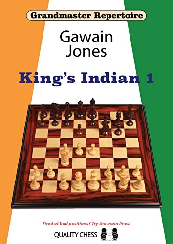 Book cover with chessboard design, likely featuring a king piece, with dark and light squares.