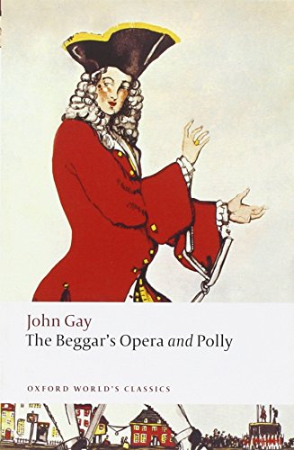 Book cover: man in red coat, title “The Beggar’s Opera and Polly.”