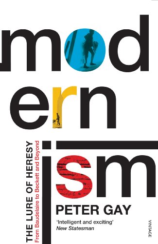 Book cover for “Modernism: The Lure of Heresy” with bold typography and figures.
