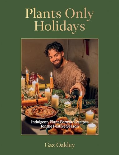 A man pours wine at a candlelit holiday dinner table in this cookbook cover.