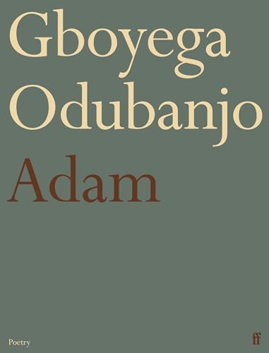 Book cover with grey background, cream text reading Gboyega Odubanjo, and brown text reading Adam.