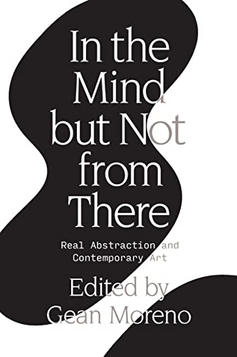 Book cover with black and white abstract shape, title "In the Mind But Not From There".