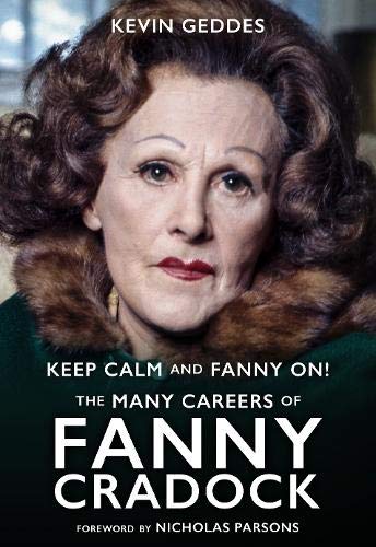 Book cover featuring a portrait of Fanny Cradock, a woman with curly hair.