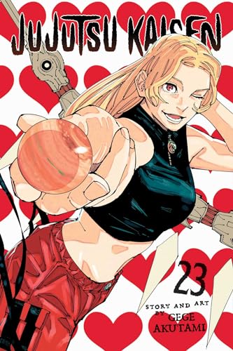 Jujutsu Kaisen volume 23 cover featuring a blonde woman with a red orb.