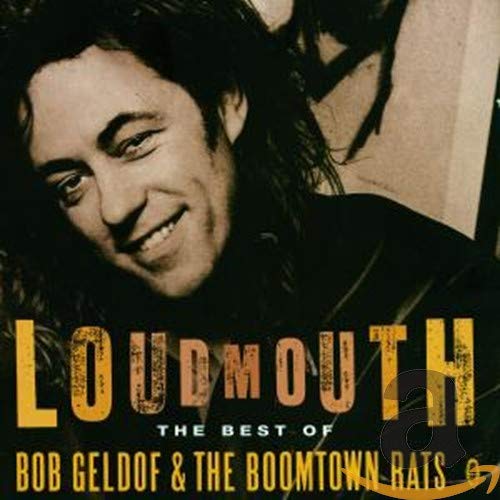 Bob Geldof portrait with album title "Loudmouth - The Best Of".