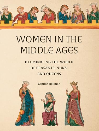 Book cover depicting medieval women in colorful illustrated garments.