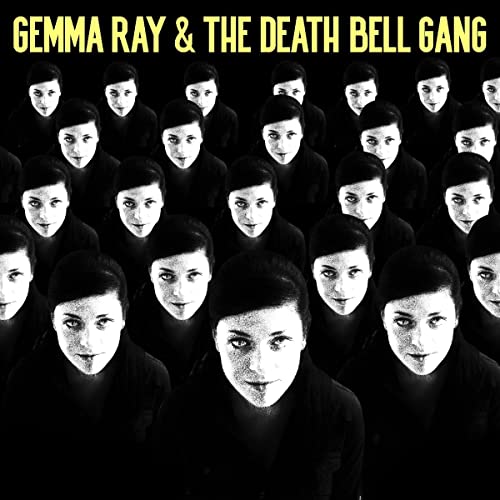 Black and white album cover featuring repeating portraits of Gemma Ray.