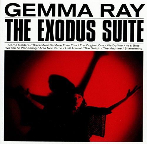 CD cover for Gemma Ray’s “The Exodus Suite” with a silhouetted figure.