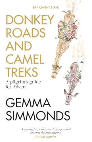Book cover: “Donkey Roads and Camel Treks” with watercolor illustrations of camels and donkeys.