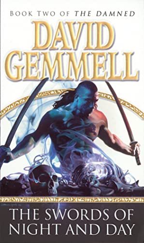 Book cover: muscular warrior with swords, skulls, and swirling energy.