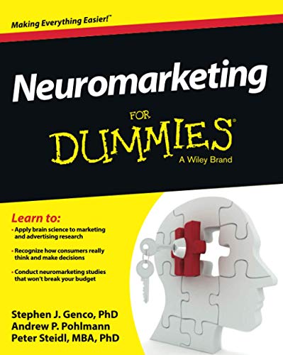 Book cover for "Neuromarketing For Dummies" with a brain-shaped puzzle.