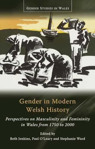 Book cover with abstract illustration of figures and boats, titled "Gender in Modern Welsh History.