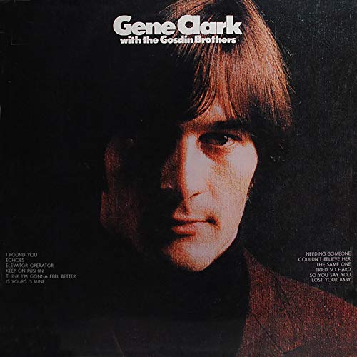 Album cover featuring a portrait of Gene Clark with song titles listed.