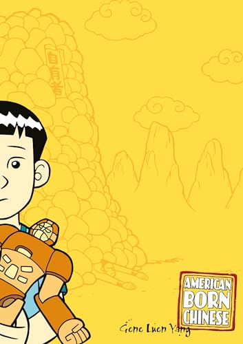 Book cover with Chinese and American cultural elements, featuring a young male protagonist.