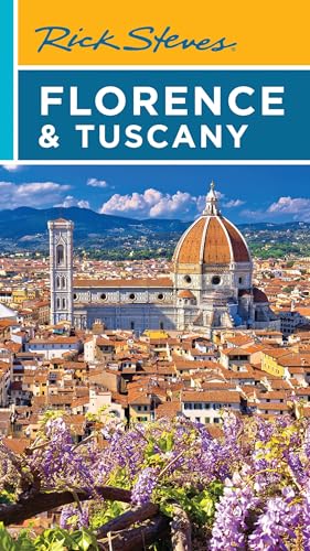 Travel guidebook cover featuring Florence’s Duomo and Tuscan landscape.