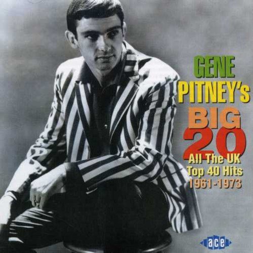 Gene Pitney album cover, portrait of a man in a striped suit.