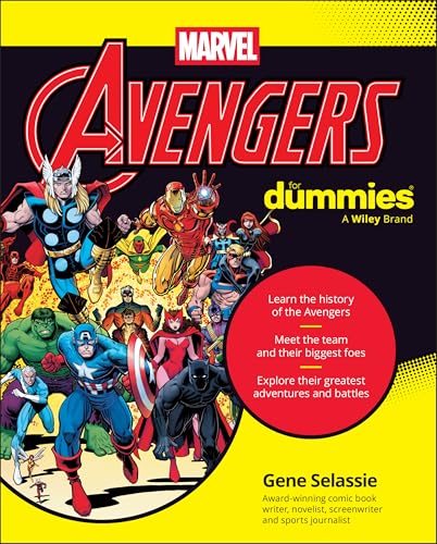 Book cover featuring Marvel’s Avengers team: Thor, Iron Man, Captain America, Hulk, and Black Panther.
