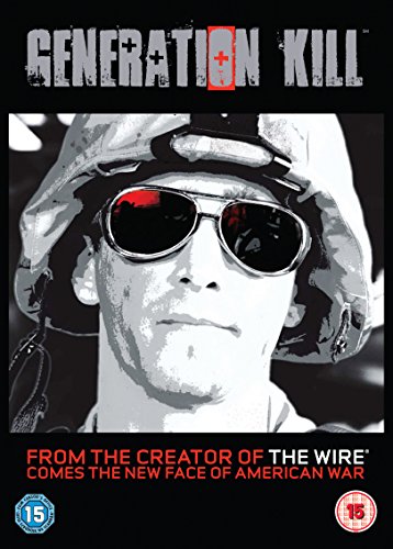 DVD cover art featuring a soldier in a helmet and sunglasses, titled Generation Kill.
