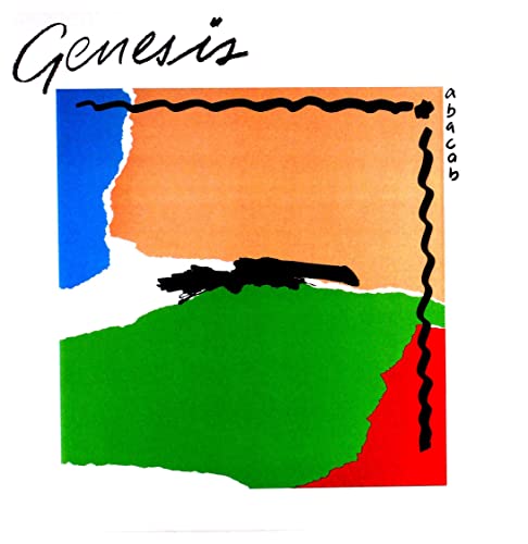 Genesis “Abacab” vinyl album cover with abstract geometric shapes.