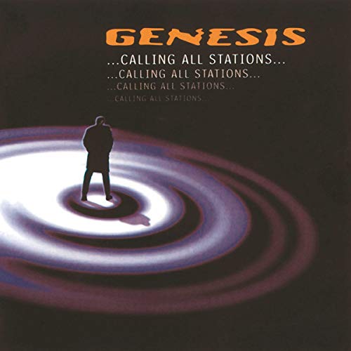 Genesis album cover: a silhouetted figure on a swirling, dark background.