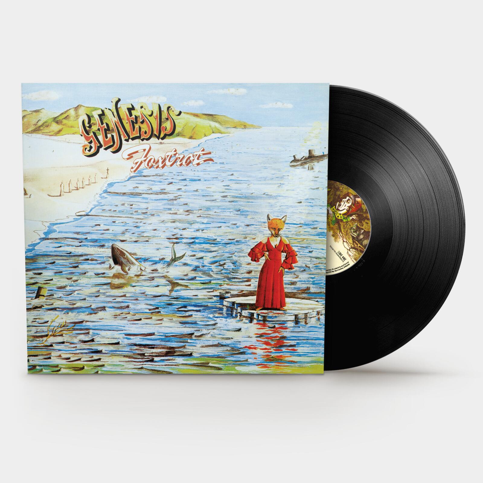 Genesis’s “Foxtrot” vinyl record with a fox on the cover art.