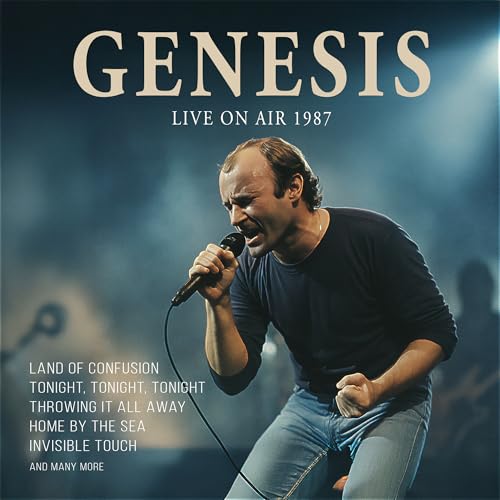 CD case with Genesis logo and live concert recording details on the cover.