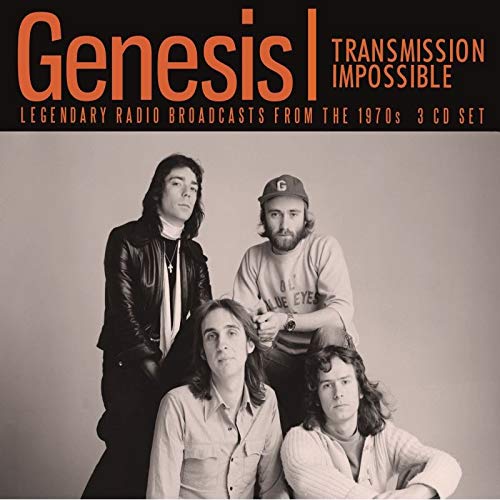 Genesis "Transmission Impossible" 3CD set cover with band portrait.