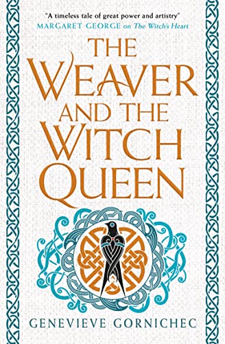 Book cover: “The Weaver and the Witch Queen” with raven design.