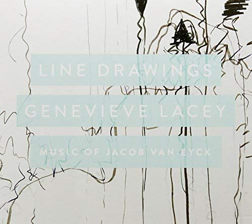 CD cover with abstract line art and text: Genevieve Lacey, Jacob Van Eyck.
