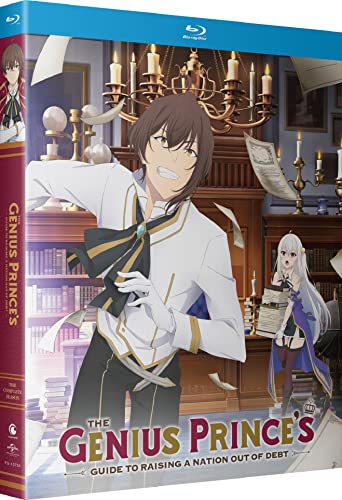 Blu-ray cover art featuring two anime characters in a library setting with floating papers.